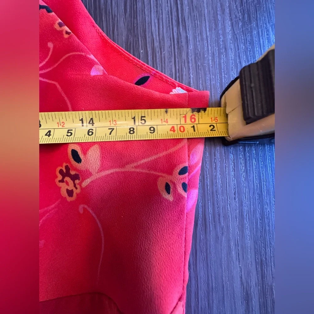 My Michelle Orange and Red Floral Mini Dress